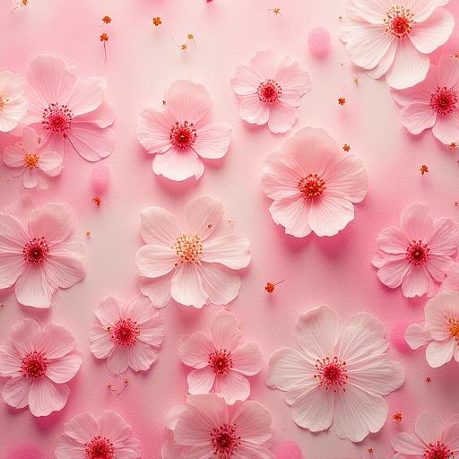 Close up of Sakura textile fabric